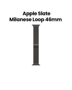 Apple Natural Milanese Loop S/M 46mm, Long Lasting Performance, Smooth Finish Design, Daily Wear And Long Use - Slate - MC7L4ZM/A