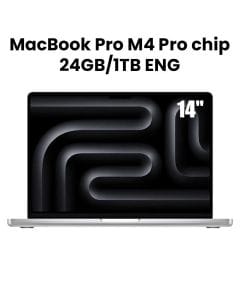 Apple MacBook Pro 24GB RAM 1TB SSD 14 Inch, M4 Pro Chip, 14-Core CPU And 20-Core GPU, Liquid Retina XDR Display - Silver - MX2F3ZS/A