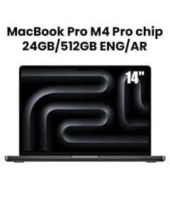 Apple MacBook Pro 24GB RAM 512GB SSD 14 Inch, M4 Pro Chip With 12-Core CPU, 16-Core GPU, Liquid Retina XDR Display - Space Black - MX2H3AB/A