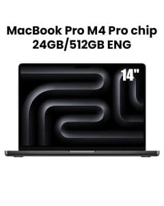 Apple MacBook Pro 24GB RAM 512GB SSD 14 Inch, M4 Pro Chip With 12-Core CPU, 16-Core GPU, Liquid Retina XDR Display - Space Black - MX2H3ZS/A