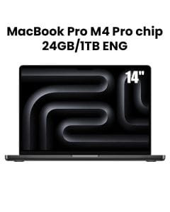 Apple 14-inch MacBook Pro: Apple M4 Pro chip with 14-core CPU and 20-core GPU, 24GB, 1TB SSD (2024) - Space Black | MX2J3ZS/A