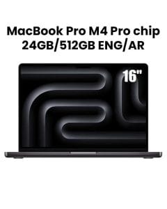 Apple MacBook Pro 24GB RAM 512GB SSD 16 Inch, M4 Pro Chip, 14-Core CPU And 20-Core GPU, Liquid Retina XDR Display - Space Black - MX2X3AB/A