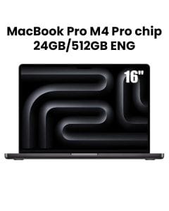 Apple MacBook Pro 24GB RAM 512GB SSD 16 Inch, M4 Pro Chip, 14-Core CPU And 20-Core GPU, Liquid Retina XDR Display - Space Black - MX2X3ZS/A