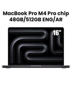 Apple MacBook Pro 48GB RAM 512GB SSD 16 Inch, M4 Pro Chip, 14-Core CPU And 20-Core GPU, Liquid Retina XDR Display - Space Black - MX2Y3AB/A