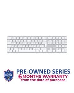 Apple Magic Keyboard with Touch ID and Numeric Keypad for Mac models with Apple silicon - Arabic - White Keys |MXK73AB/A