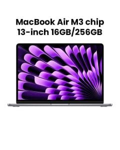 Apple MacBook Air 16GB RAM 256GB SSD 13 Inch, M3 Chip, 8-Core CPU And 8-Core GPU, Liquid Retina Display - Space Gray - MC8G4AB/A