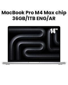 Apple MacBook Pro 36GB RAM 1TB SSD 14 Inch, M4 Max Chip, 14-Core CPU And 32-Core GPU, Liquid Retina XDR Display - Silver - MX2G3AB/A