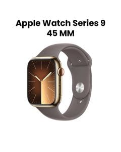 Apple Watch Series 9 GPS + Cellular 45MM Gold Stainless Steel Case with Clay Sport Band M/L | MRMT3QA/A