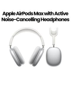 Apple AirPods Max Wireless Over-Ear Headphones with Active Noise Cancellation, Spatial Audio, Apple H1 Chips & Premium Knit Mesh Canopy | Silver - MGYJ3ZE/A - Open Piece (A Grade)