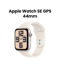 Apple Watch SE GPS 44mm Starlight Aluminium Case with Starlight Sport Band - S/M | MXEU3QA/A