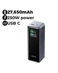 Anker Prime Power Bank 27,650mAh, 250W - Black | A1340011
