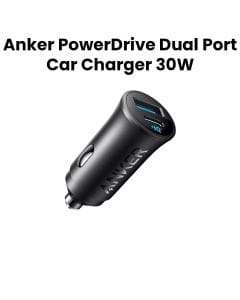 Anker PowerDrive Dual Port Car Charger USB-A & USB-C - Black | A2741H11
