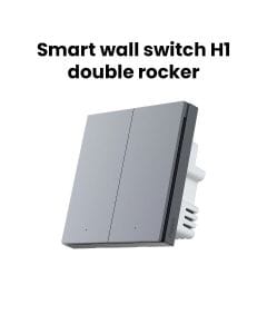 AQARA Smart Wall Switch H1 Without Neutral Double Rocker - Black | QBKG28LM