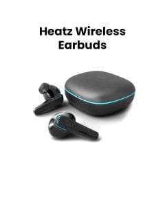 Heatz Wireless Earbuds - Black | HB7