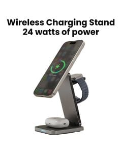 Heatz 24W Wireless Charging Stand - Black | ZC611