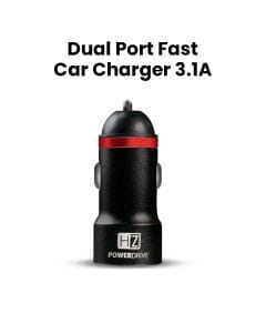 Heatz Dual Port Smart Car Charger - Black | ZCC1