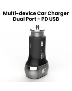 Heatz Dual Port PD USB Fast Car Charger - Black | ZCC25