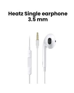 Heatz Single Earphone 3.5mm Connector - White | ZE1006/ZE05
