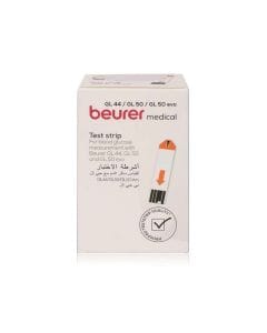Beurer GL44 Blood Glucose Test Strips 20 Pack, Accurate Measurement, Easy Handling, Compatible with GL44 Meter | White