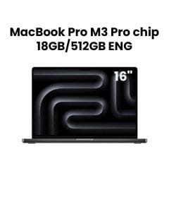 Apple MacBook Pro 16" M3 Pro Chip 12-Core CPU 18-Core GPU 18GB RAM 512GB SSD (English) - Space Black | MRW13ZS/A