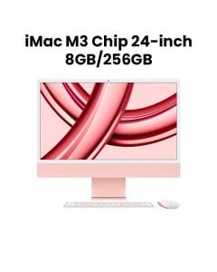 Apple iMac 24" M3 Chip 8-Core CPU 8-Core GPU 8GB RAM 256GB SSD (English/Arabic) - Pink | MQRD3AB/A