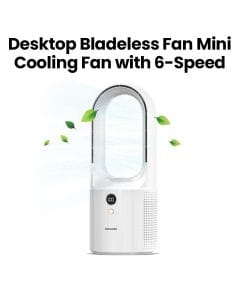 Moxedo Desktop Mini Cooling Bladeless Fan - White | MX-DF011