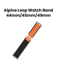 Moxedo Alpine Loop Watch Band 44/45/49mm - Black/Orange | MX-AWB024