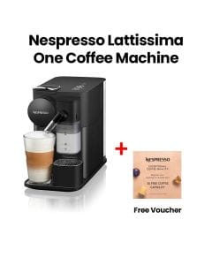 Nespresso Lattissima One Coffee Machine - Black | F121-ME-BK-NE