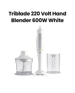 Kenwood Hand Blender, Mixer with Anti-Splash, 0.5L BPA-Free Plastic Beater 600W - White | HDP103WG