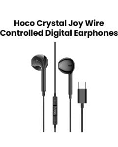 HOCO Crystal Joy Wire-Controlled Earphones with Microphone - White | M101