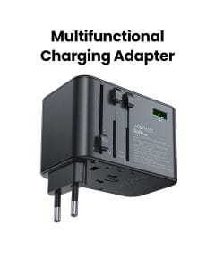 Acefast PD75W GaN Multifunctional Charging Adapter (3USB-C+2USB-A) - Black Gray | Z1