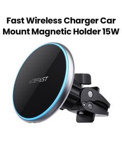 Acefast Magnetic Wireless Charging Car Holder - Silver | D3