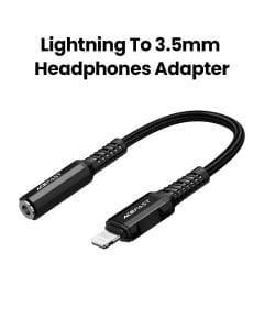 Acefast Lightning to 3.5mm Aluminum Alloy Headphones Adapter Cable - Black | C1-05