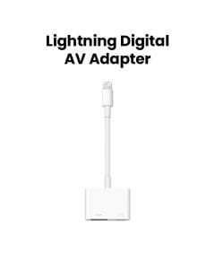 Apple Lightning To Digital AV Adapter, HDMI Compatible, Suitable For Apple Devices - White - MW2P3ZM/A