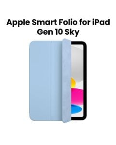 Apple Smart Folio Case For iPad 10.9 Inch, Lightweight And Slim Design, Magnetic Attachment - Sky - MQDU3ZM/A