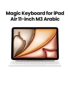 Apple Magic Keyboard With Arabic Layout, Magnetic Attachment, Adjustable Viewing Angles, Responsive Typing Experience - White - MDFV4AB/A - Open Piece (A Grade)