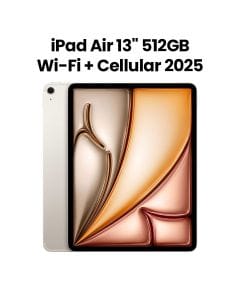 Apple 13-inch iPad Air Wi-Fi + Cellular 512GB - Starlight | MCJC4AB/A
