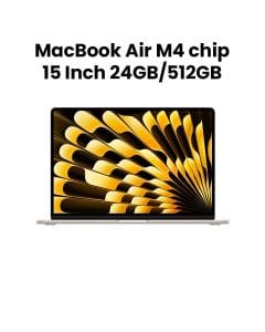 Apple 15-inch MacBook Air: Apple M4 chip with 10-core CPU and 10-core GPU, 24GB, 512GB SSD - Starlight |MC6K4AB/A