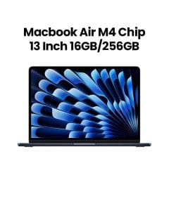 Apple MacBook Air 16GB RAM 256GB SSD 13 Inch, M4 Chip With 10-Core CPU and 8-Core GPU, Liquid Retina Display - Midnight - MW123AB/A
