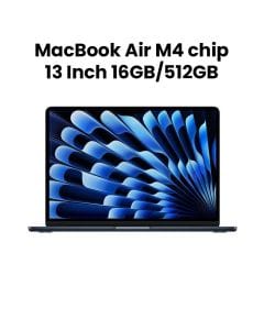 Apple 13-inch MacBook Air: Apple M4 chip with 10-core CPU and 10-core GPU, 16GB, 512GB SSD - Midnight |MW133AB/A