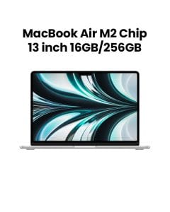 Apple MacBook Air 13" with M2 Chip 8-Core CPU & 8-Core GPU, 16GB RAM, 256GB SSD - Silver |MC7V4ZS/A
