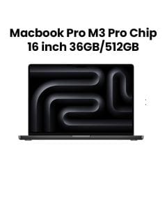 Apple MacBook Pro 36GB RAM 512GB SSD 16 Inch, M3 Pro Chip, 12-Core CPU And 18-Core GPU, Liquid Retina XDR Display - Space Black - MRW23ZS/A