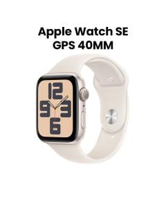 Apple Watch SE GPS 40mm Starlight Aluminium Case with Starlight Sport Band   | MXEF3QA/A