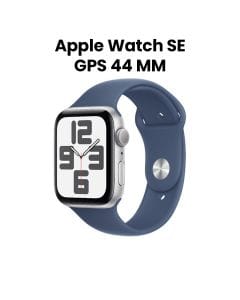 Apple Watch SE GPS 44mm Silver Aluminium Case with Denim Sport Band   | MXER3QA/A