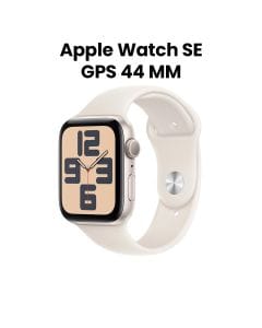 Apple Watch SE GPS 44mm Starlight Aluminium Case with Starlight Sport Band   | MXEV3QA/A