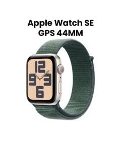Apple Watch SE GPS 44mm Starlight Aluminium Case with Lake Green Sport Loop | MXEW3QA/A