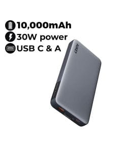 Aukey 10000mAh 30W PD 1A+1C Power Bank - Gray |PB-Y41-GY