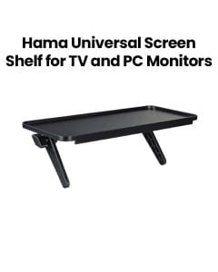 Hama Universal Screen Shelf for TV and PC Monitors 30.0 x 12.7 cm - Black |118686