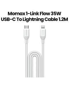 Momax 35W USB-C to Lightning Cable 1.2M - White |DL53W