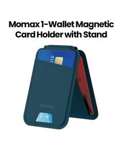 Momax Wallet Magnetic Card Holder with Stand - Blue |SR29B